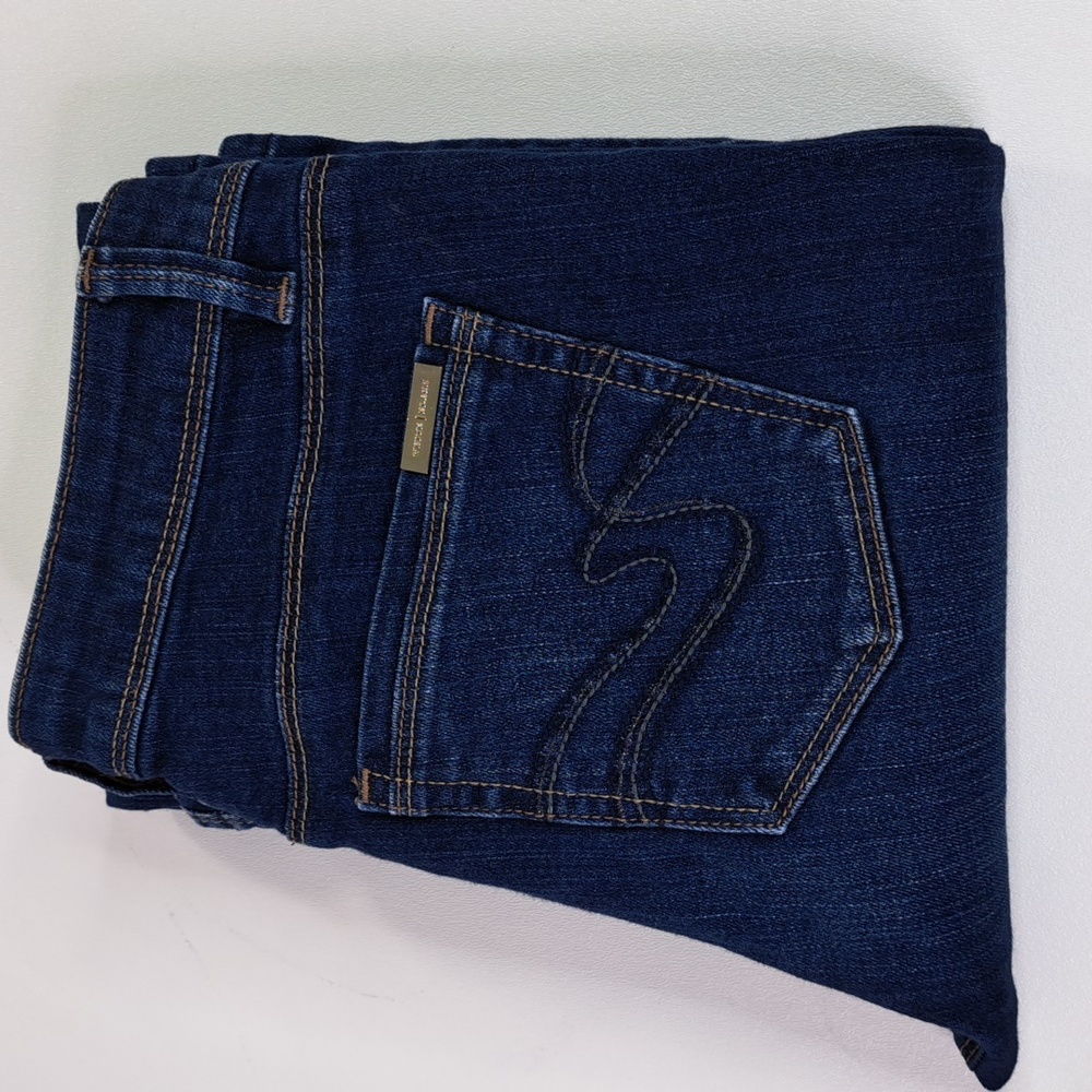 White House Black Market Boot Leg Mid-Rise Blue Jeans Size 0S - Picture 9 of 17